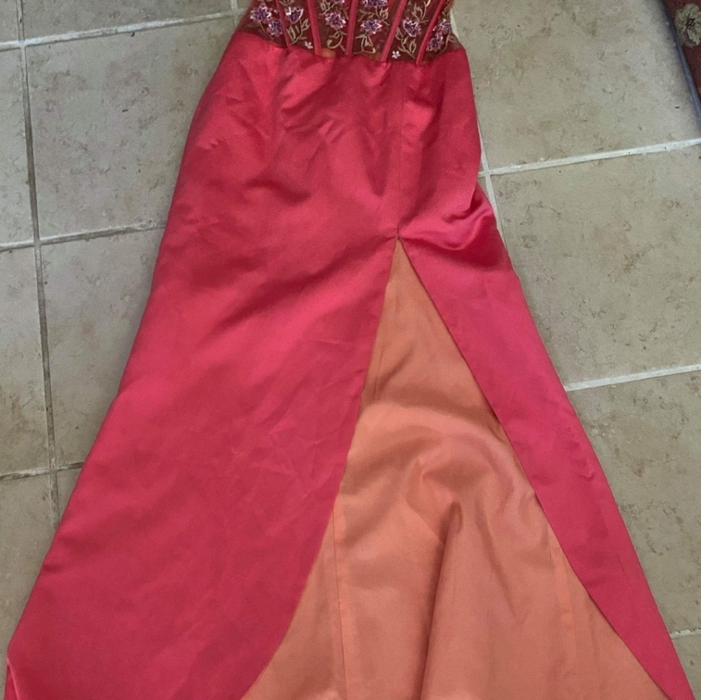 Party time formal long dress with slit